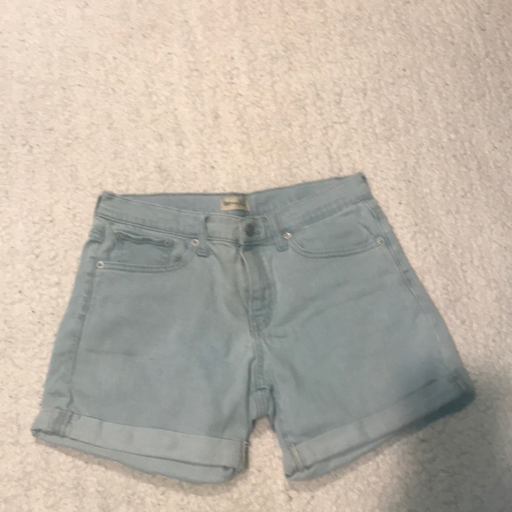 Light wash shorts